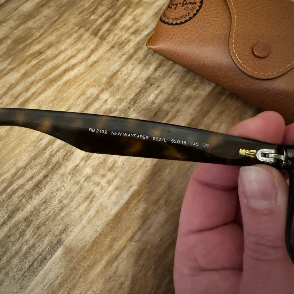 Ray-Ban New Wayfarer Classic Tortoise Sunglasses - Picture 5 of 7